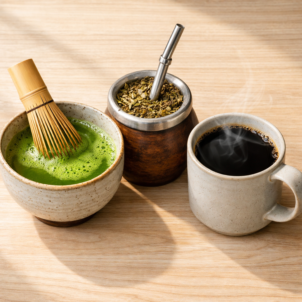 Matcha vs Yerba Mate vs Coffee: Energy Without the Crash