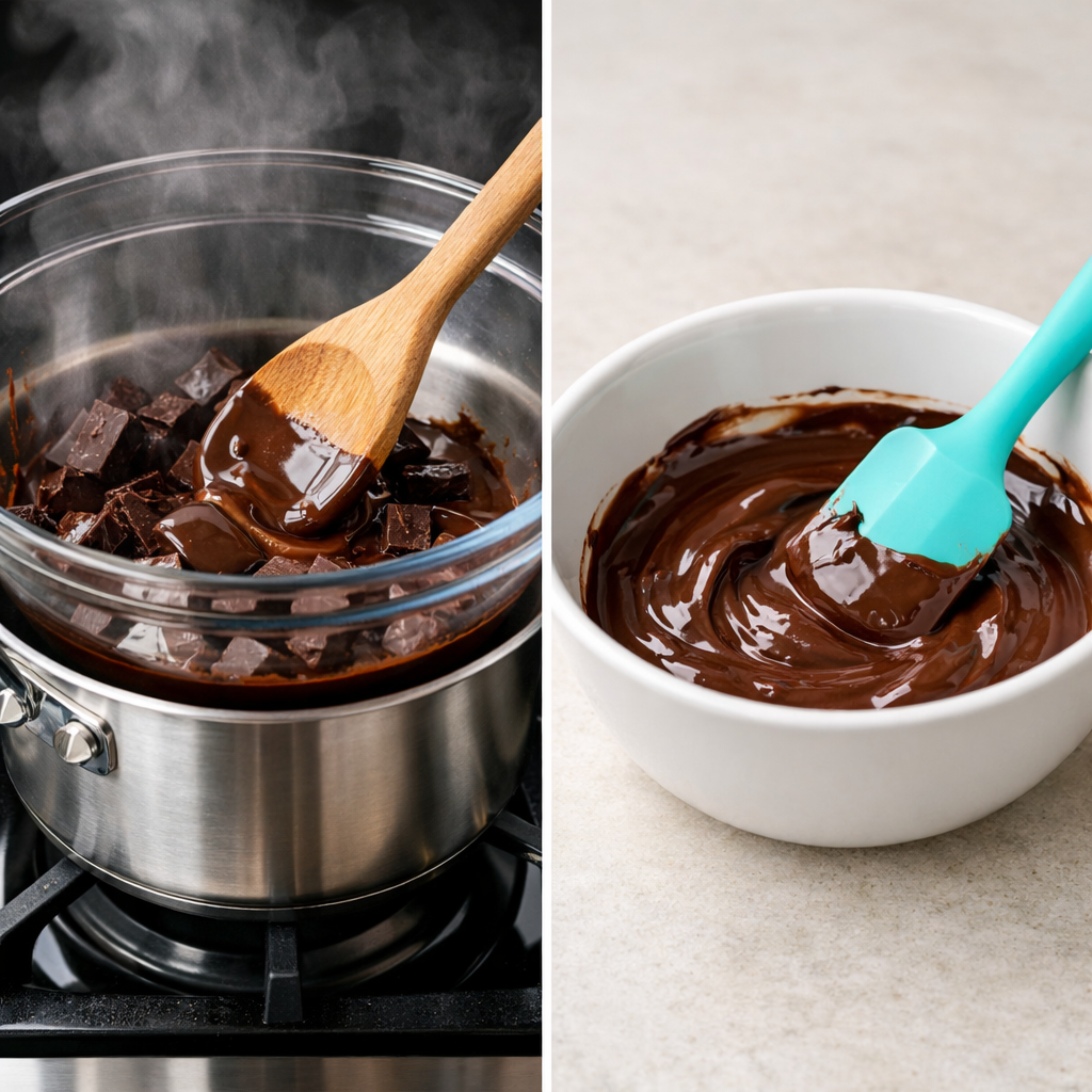 Melt Chocolate Without Burning: Microwave and Double Boiler Step-By-Step Guide
