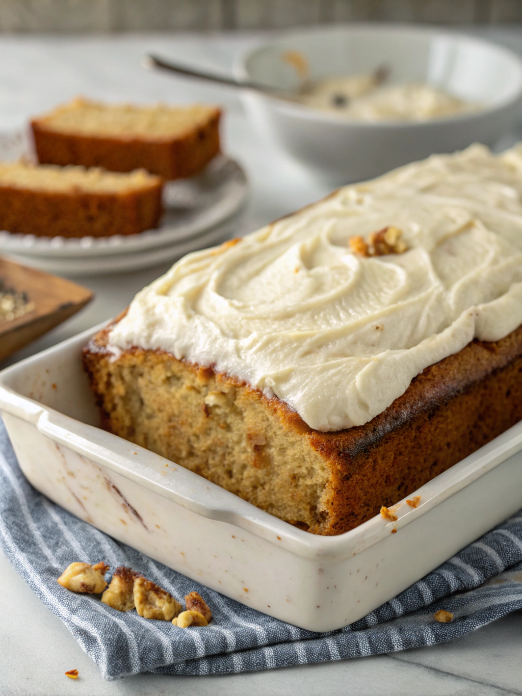 Best Banana Bread Cake With Cream Cheese Frosting Recipe