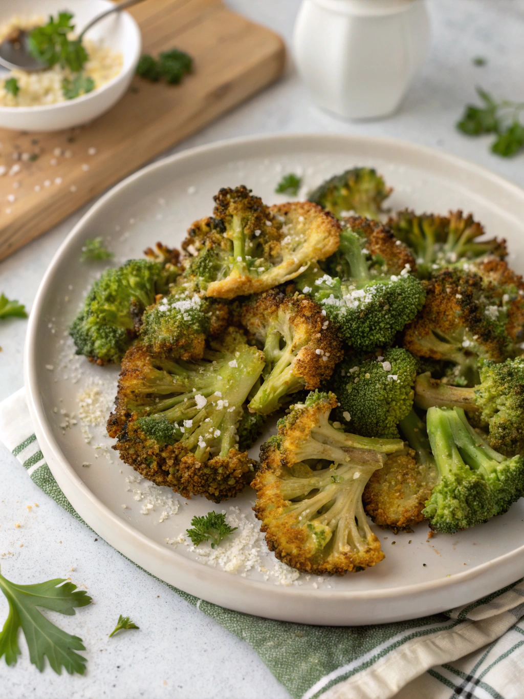 Crispy smashed broccoli chips: The best healthy snack hack