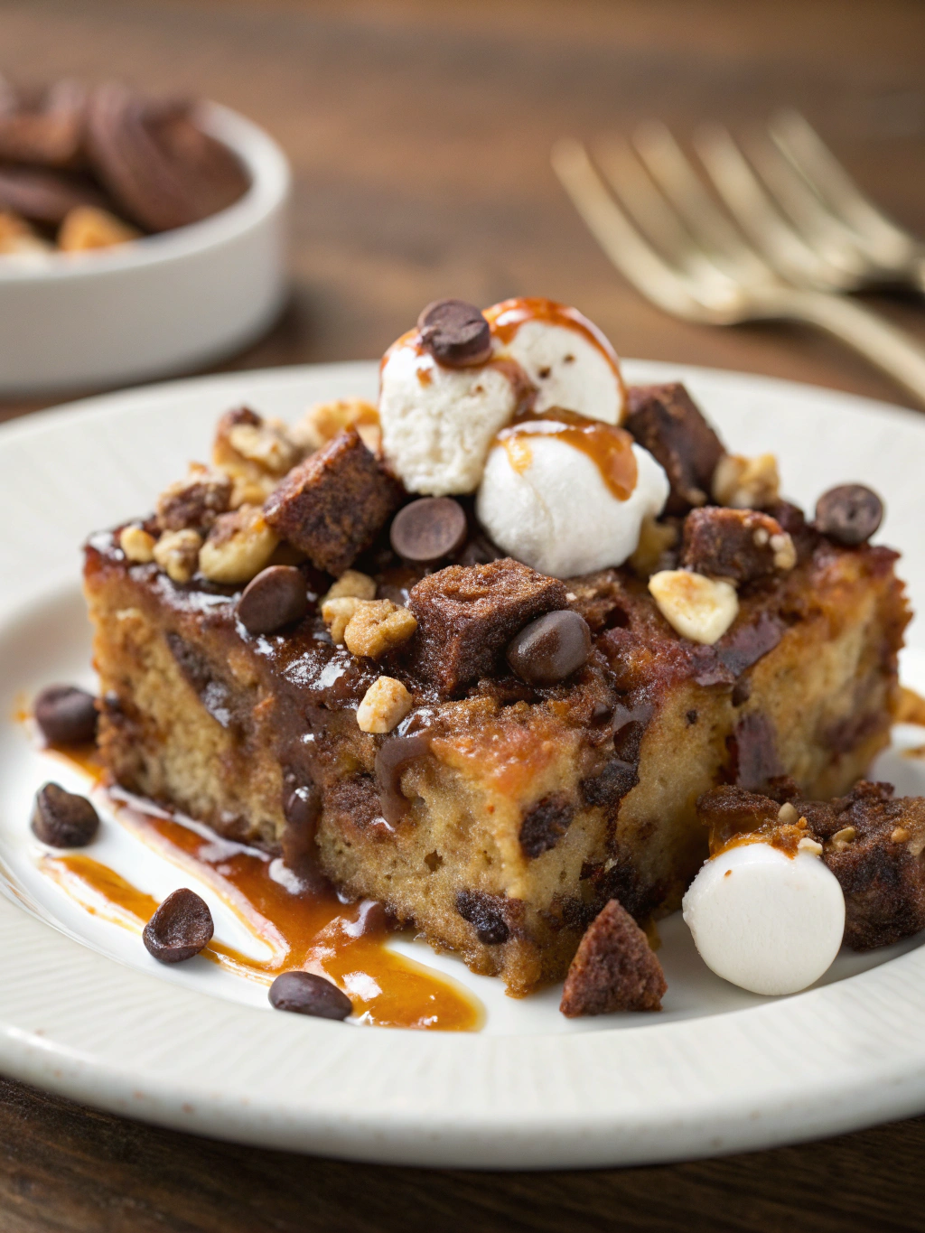 Rocky Road Bread Pudding: Best 5-Ingredient Dessert Recipe