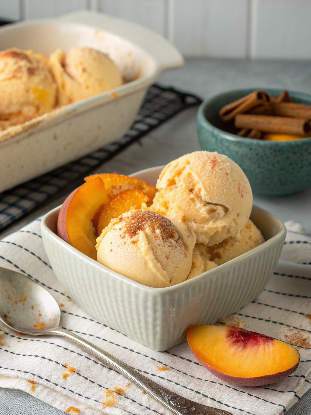 Best South Carolina Homemade Peach Ice Cream Recipe